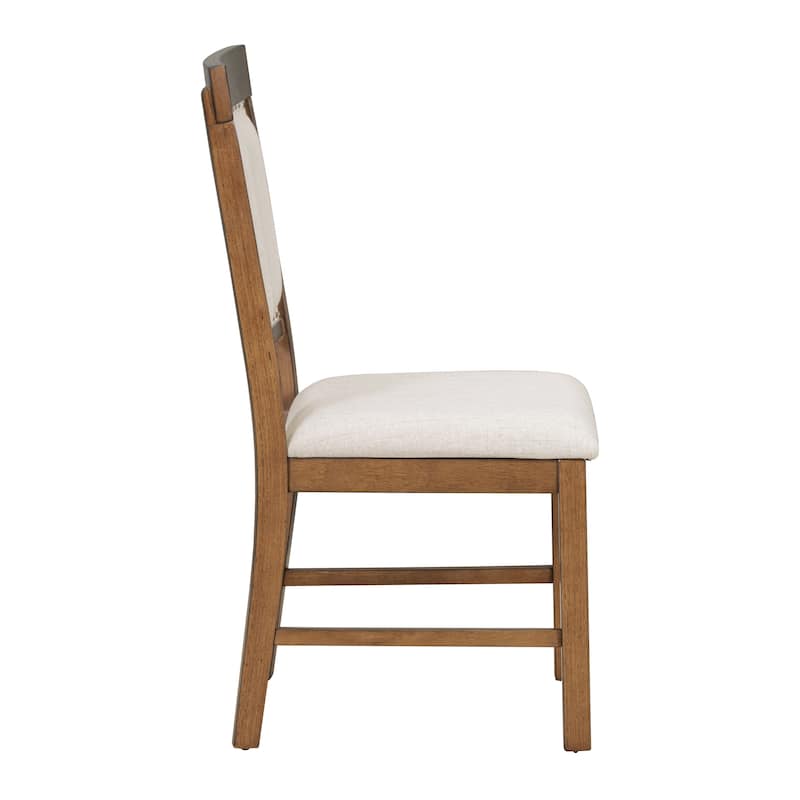 Retro 5-Piece Dining Set with Extendable Table and Upholstered Chairs for Elegant Dining Spaces