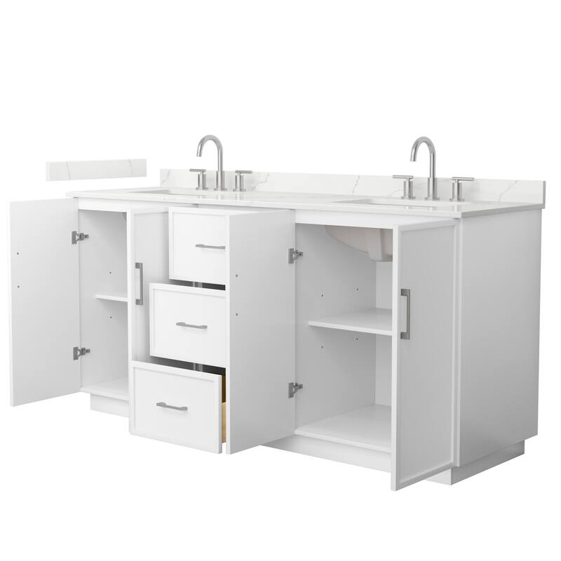 Wyndham Collection WCH7474-72D-QTZ-US3MXX Elan TK 72" Free Standing