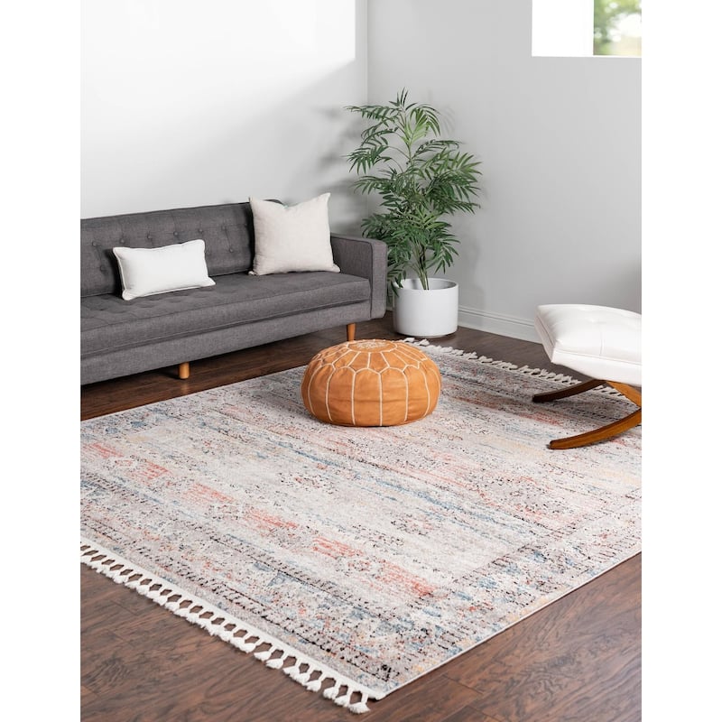 Contemporary Ariella Collection Area Rug - 12' Square - Multi