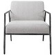 preview thumbnail 1 of 3, Uttermost 23660 Avila 27"W Contemporary Boucle Upholstered Accent Gray Boucle