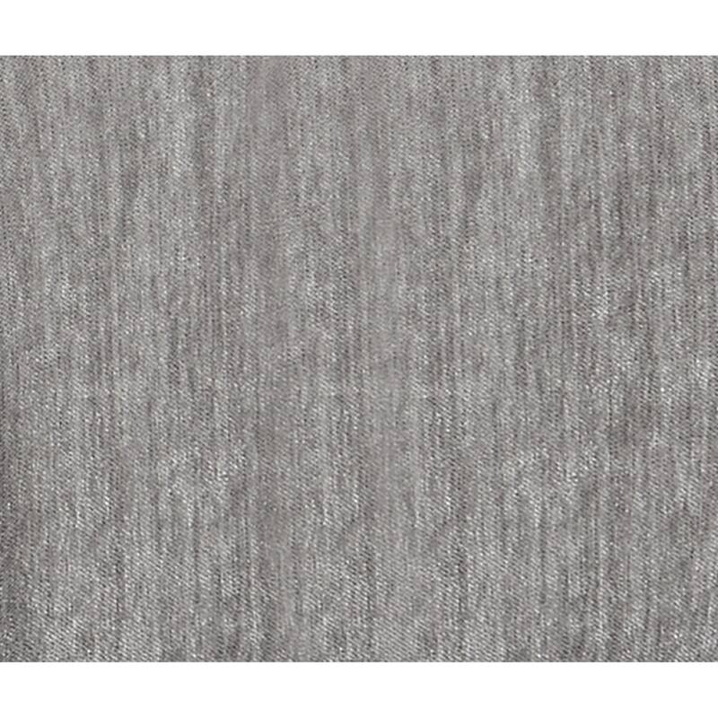 1pc Armless Modular Plush Chair in Grey Fabric for Living Room