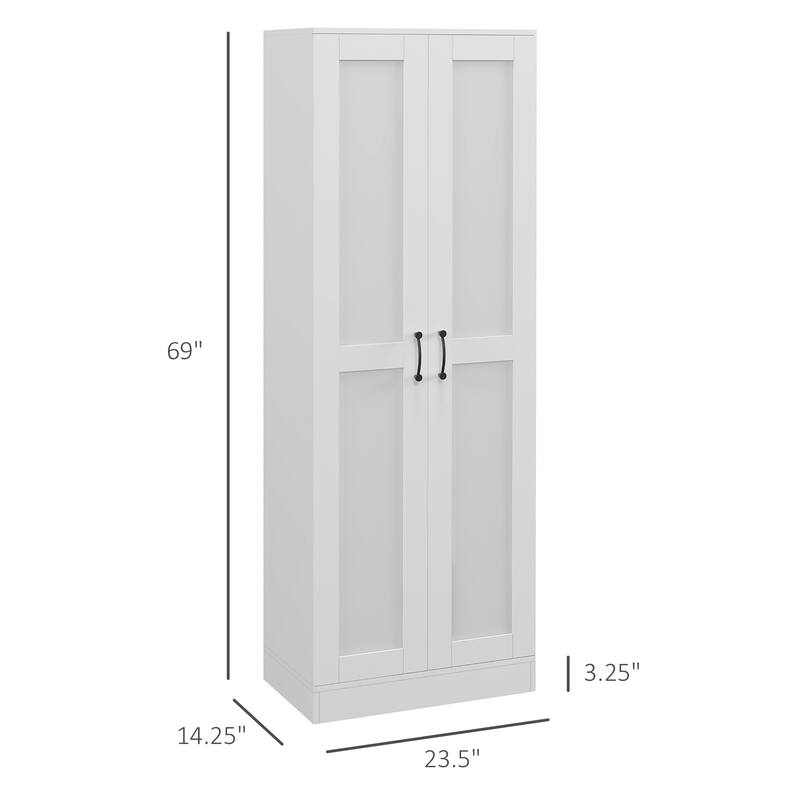 Modern Storage Cabinet with Adjustable Shelves Soft Close Door Anti Tipping Durable Particleboard for Home and Office