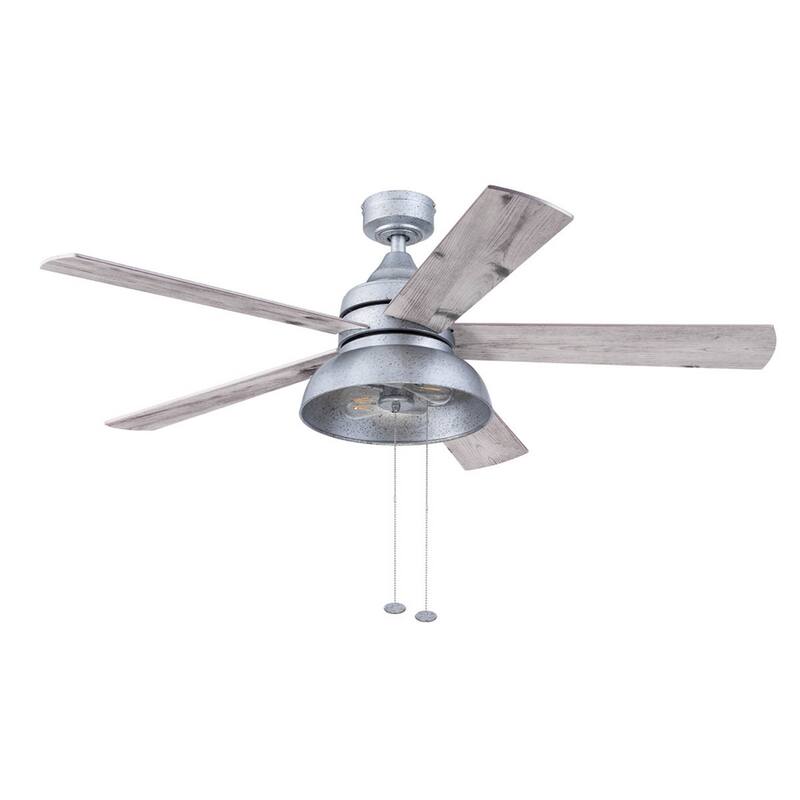 52" Prominence Home Brightondale Indoor/Outdoor Industrial Farmhouse Ceiling Fan, Damp Rated