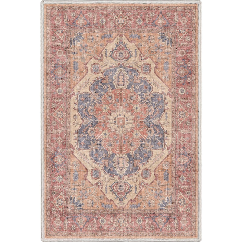 Well Woven Apollo Antigua Persian Oriental Machine Washable Area Rug