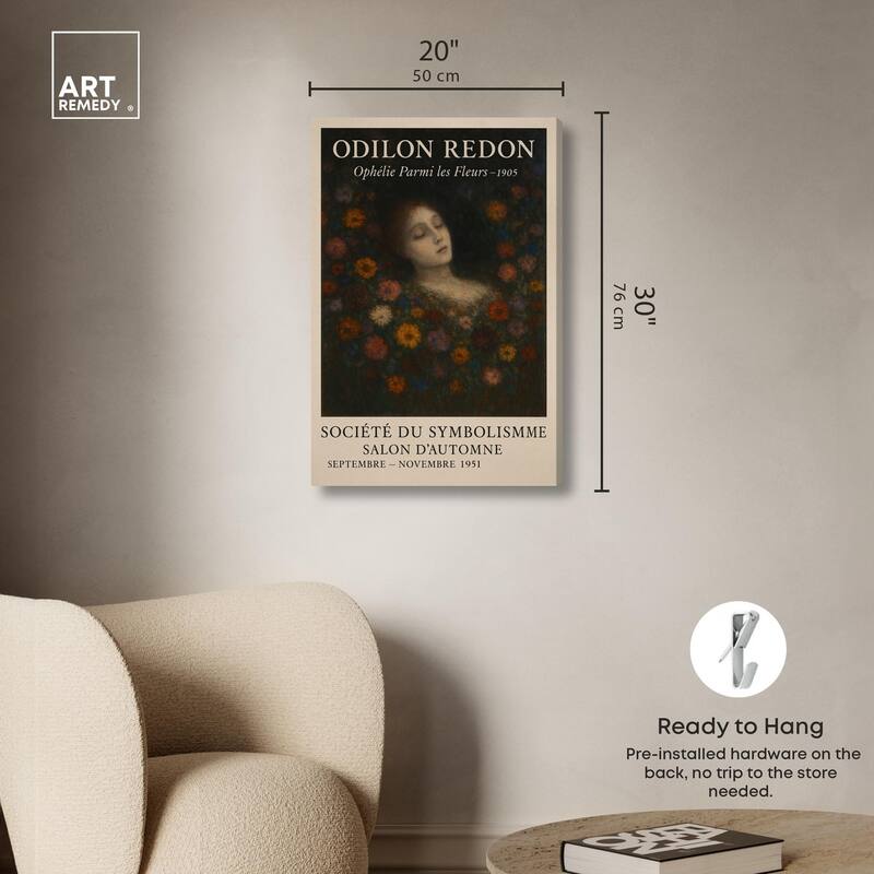 Redon's Beauty Canvas by Art Remedy, Gallery Wrapped
