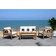 preview thumbnail 5 of 7, SAFAVIEH Outdoor Alda 4-pc. Black/White Set w/ Accent Pillows