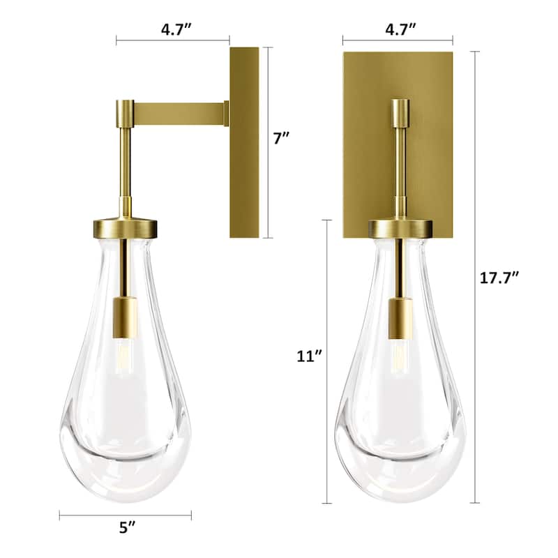 CO-Z 1 - Light Luxury Raindrop Wall Sconce