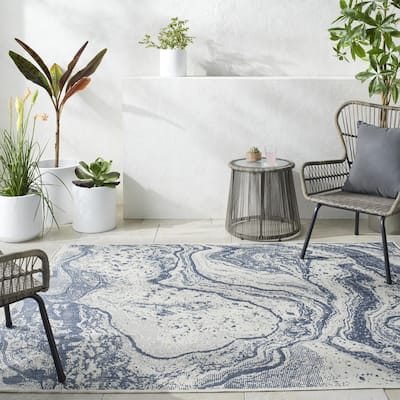 Livabliss Ravello Outdoor Modern & Contemporary Abstract Area Rug