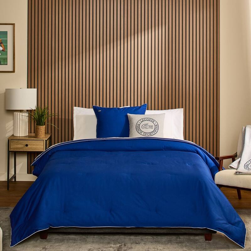 Lacoste Tiebreak 3-Piece Percale Cotton Comforter Set