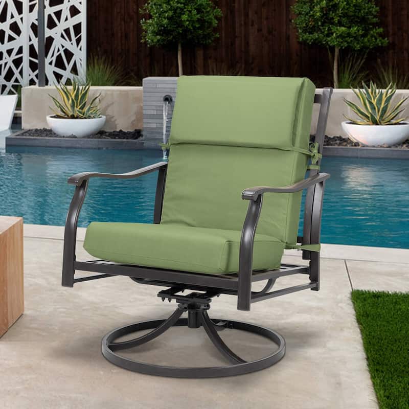 Aoodor Patio High Back Chair Cushions Set of 4, 46x21x4 Inches(Only Cushions)