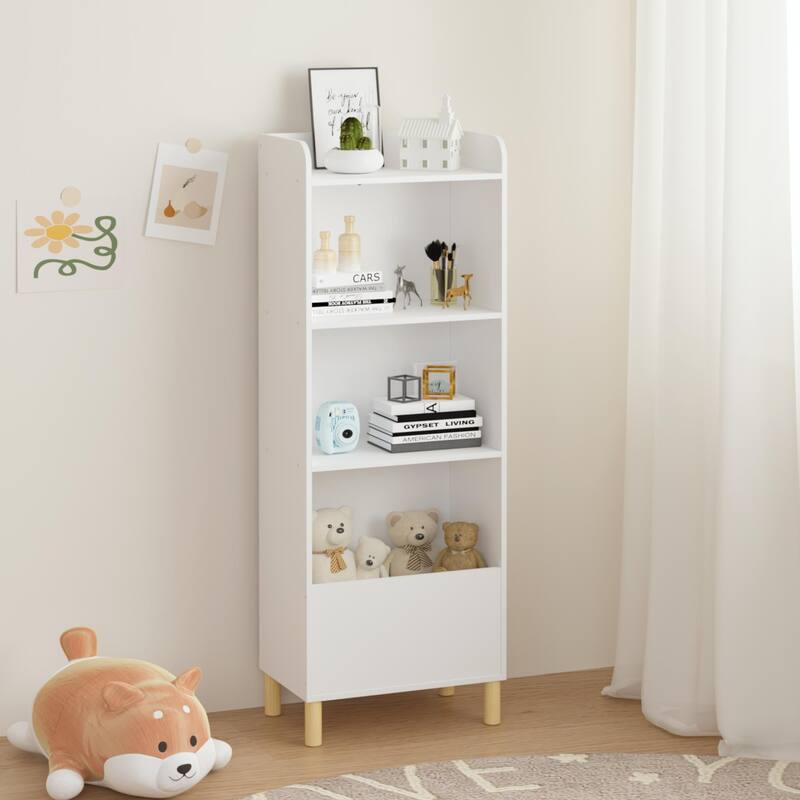 Kids 4-Tier Bookcase, Children's Book Display