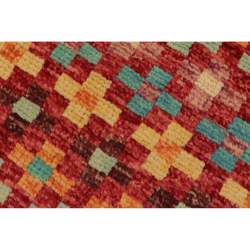 Modern Balochi Zion Hand Knotted Wool Rug - 3 ft. 3 in. x 5 ft. 0 in.