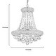 preview thumbnail 2 of 0, Isidra Chrome and Crystal 15-inch Chandelier