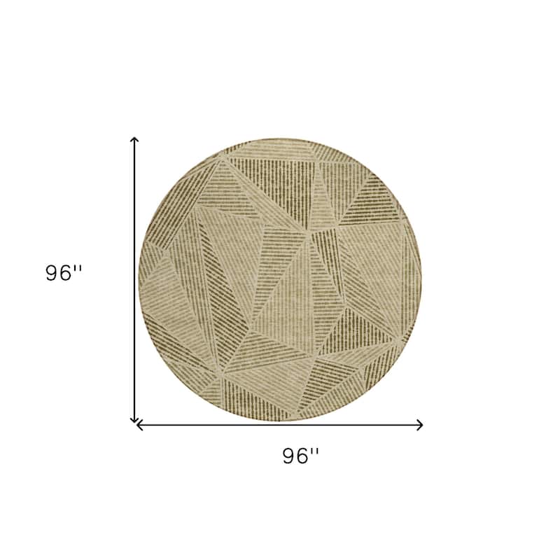 HomeRoots Geometric Transitional Rectangle Outdoor Rug