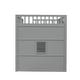 preview thumbnail 10 of 12, Gray+White Full Size Solid Wood House Loft Bed With Ladder for Kids, Boys and Girls, Bedroom