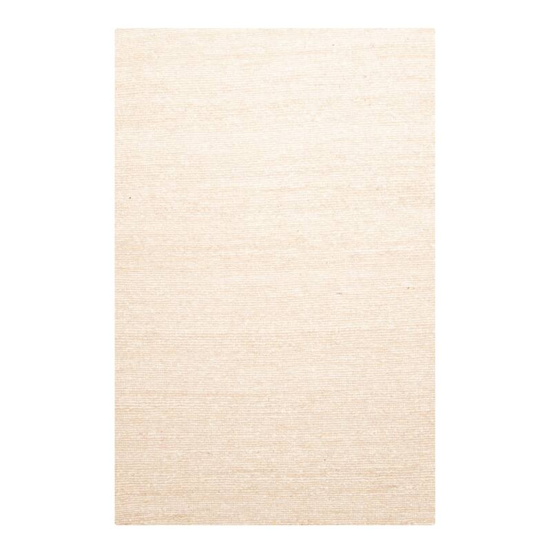 ECARPETGALLERY Braid weave Sienna Beige Wool Rug - 5'2 x 8'0