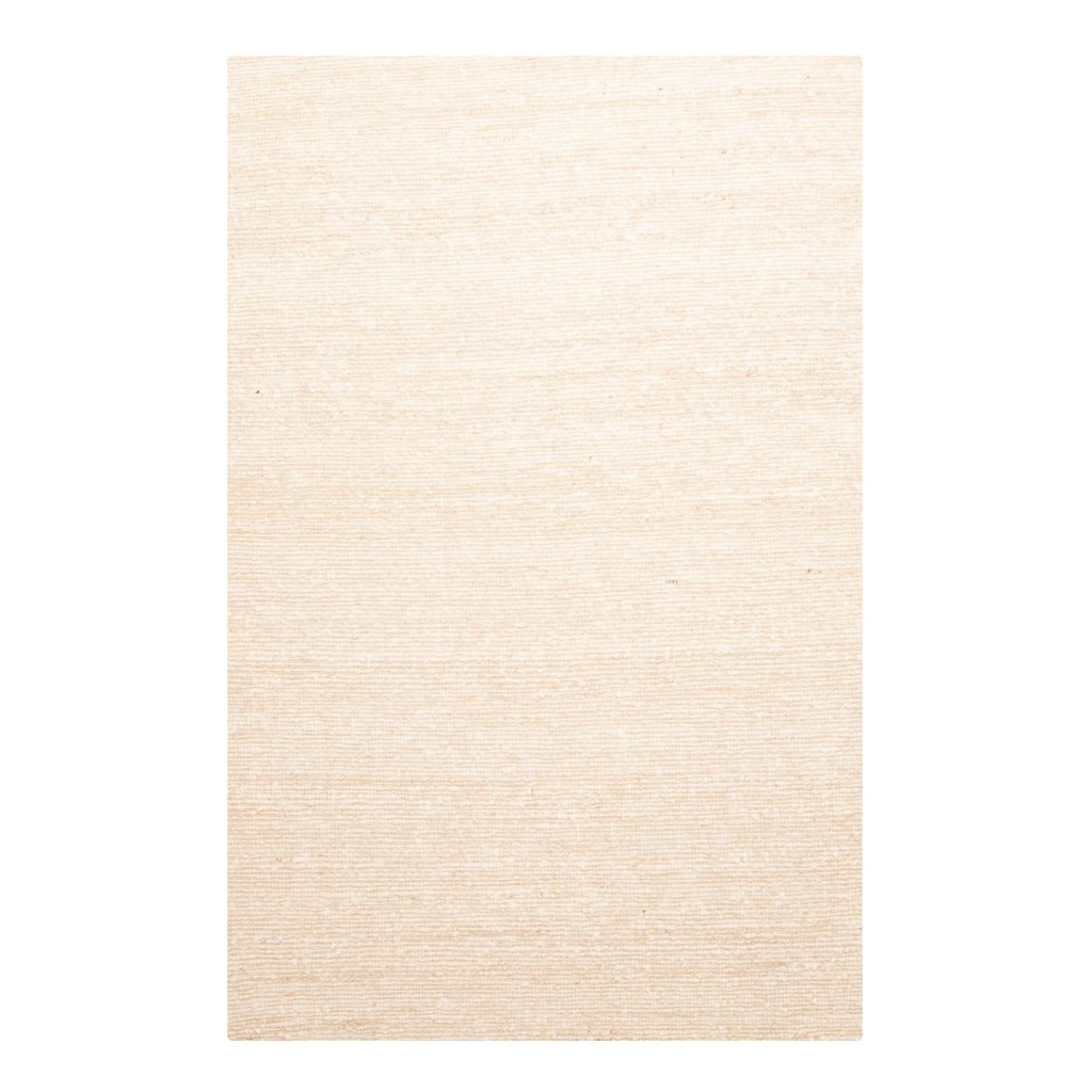 ECARPETGALLERY Braid weave Sienna Beige Wool Rug - 5'2 x 8'0