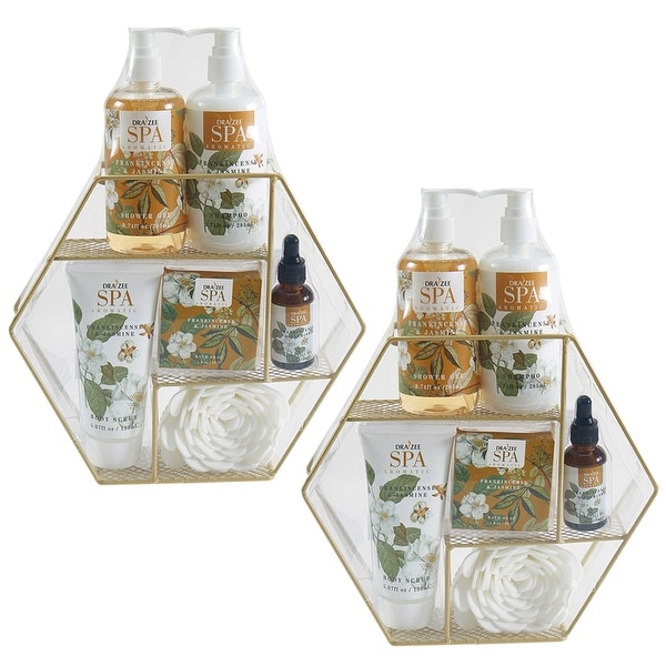 (2 Set) Draizee Bath Gift Set for Girls Women with Refreshing Frankincense & Jasmine Fragrance - 7 Pieces Luxury Skin Care Set. Opens flyout.