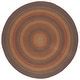preview thumbnail 38 of 62, SAFAVIEH Handmade Braided Akina Cotton Rug 5' x 8' Oval - Green/Rust