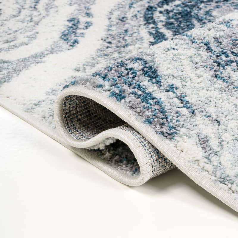 JONATHAN Y Eleni Contemporary Glam Abstract Marble Area Rug