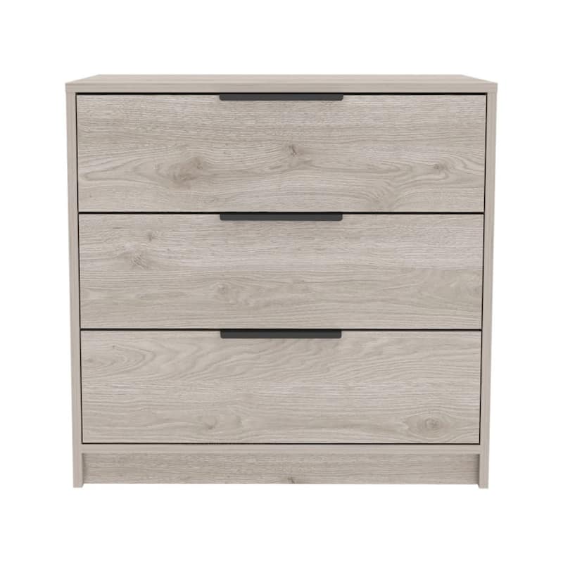 TUHOME Kaia 27-inch Tall 3 Drawer Dresser with Metal Hardware
