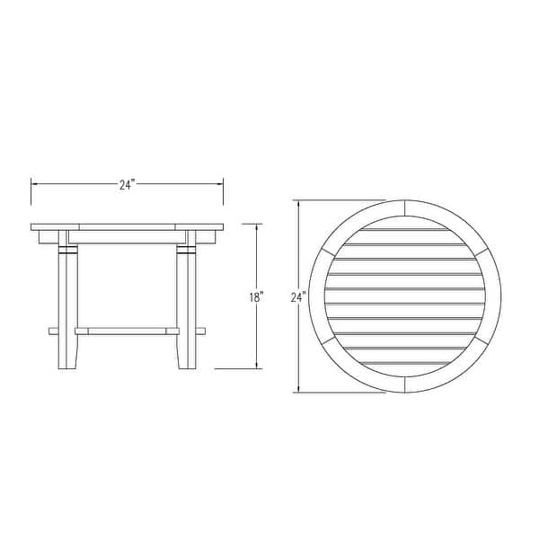 dimension image slide 0 of 2, Cambridge Casual Sherwood Teak Patio Side Table