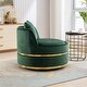 preview thumbnail 31 of 62, 360 Degree Swivel Accent Chair Velvet Modern Upholstered Barrel Chair Over-Sized Soft Chair with Seat Cushion