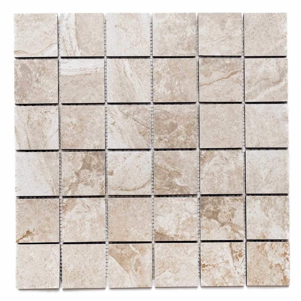 The Tile Life Austin 2x2 Ivory Porcelain Floor & Wall Tile