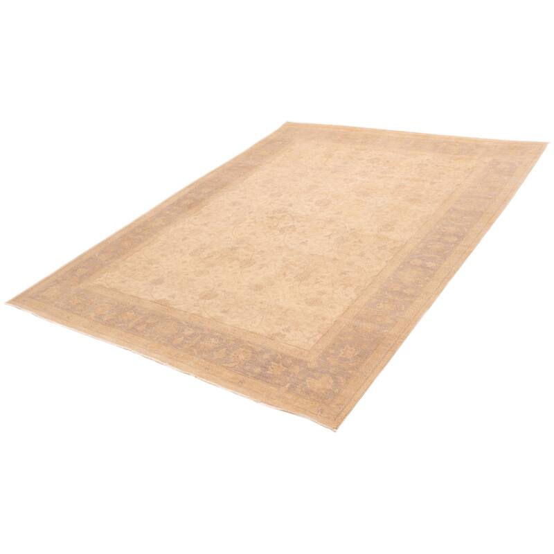 ECARPETGALLERY Hand-knotted Chobi Finest Ivory Wool Rug - 9'0 x 11'10