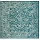 preview thumbnail 40 of 180, SAFAVIEH Courtyard Aquata Indoor/ Outdoor Waterproof Patio Backyard Rug 6'7" Square - Turquoise