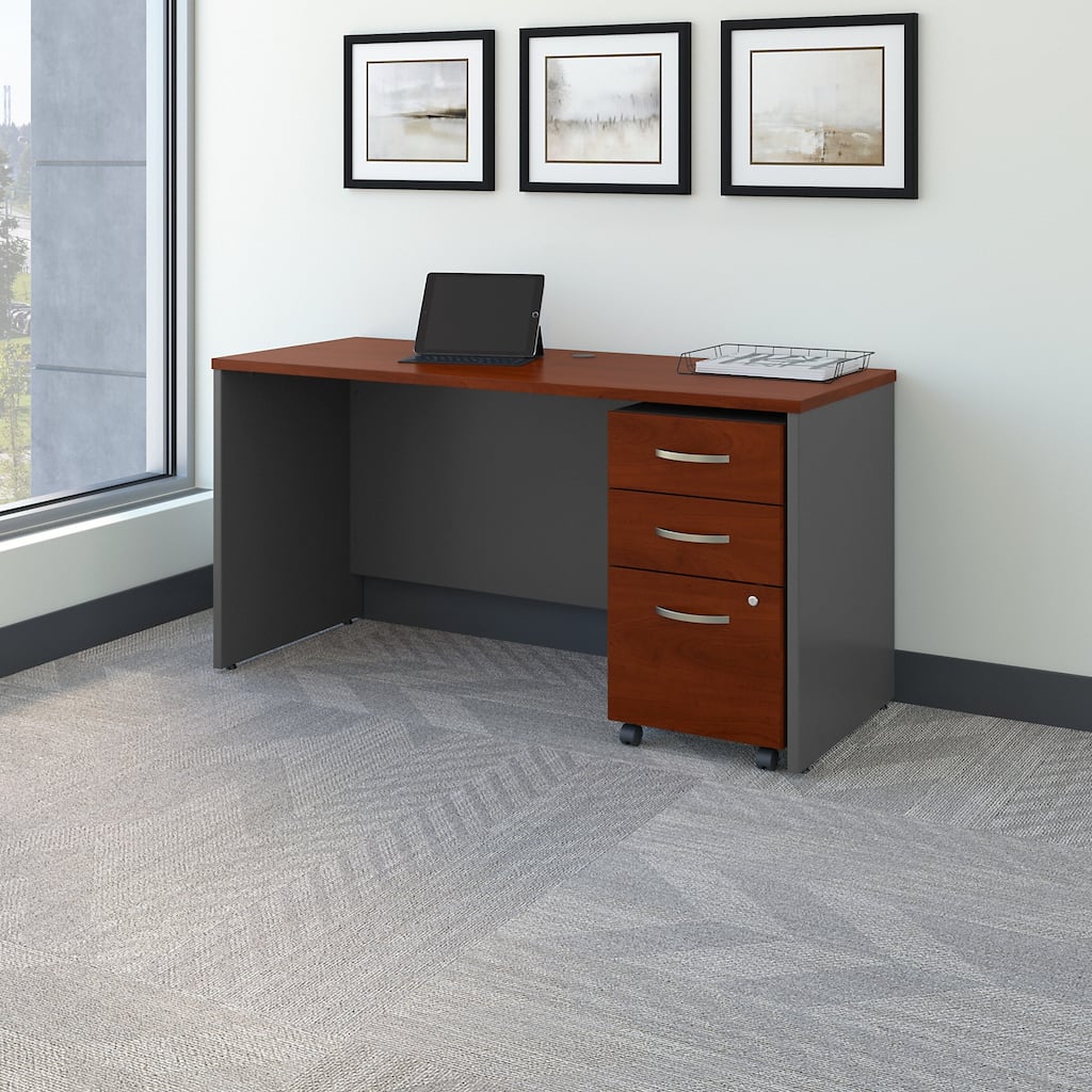 Series C 60W x 24D Office Desk with Drawers by Bush Business Furniture