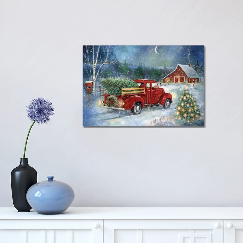 iCanvas "Christmas Delivery" by Ruane Manning Canvas Print - 12x18x1.5