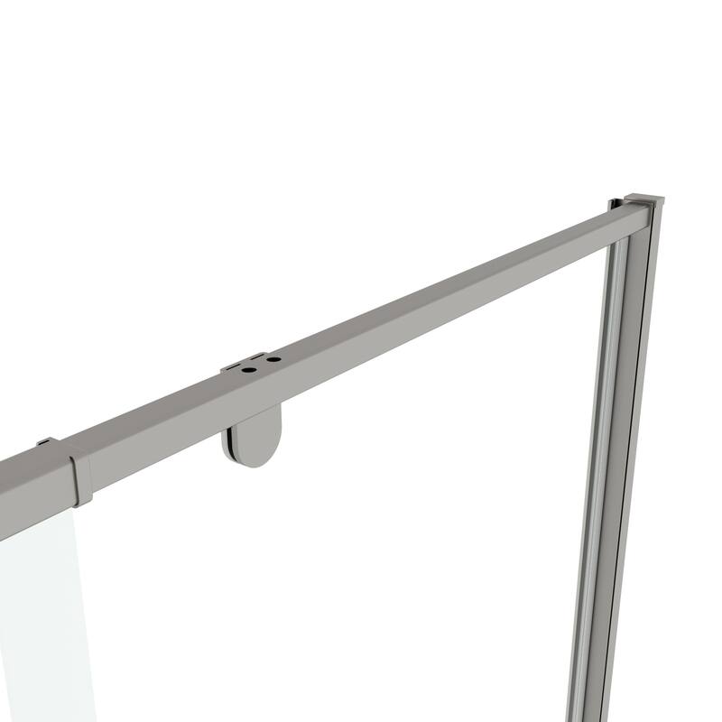 Framed Piovt Swing Glass Sliding Shower Door with 1/4"(6mm) Clear SGCC Tempered Glass