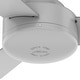 preview thumbnail 7 of 12, Hunter Presto Flush Mount Ceiling Fan w/ Wall Control - Contemporary, Industrial, Scandinavian - LOW PROFILE!