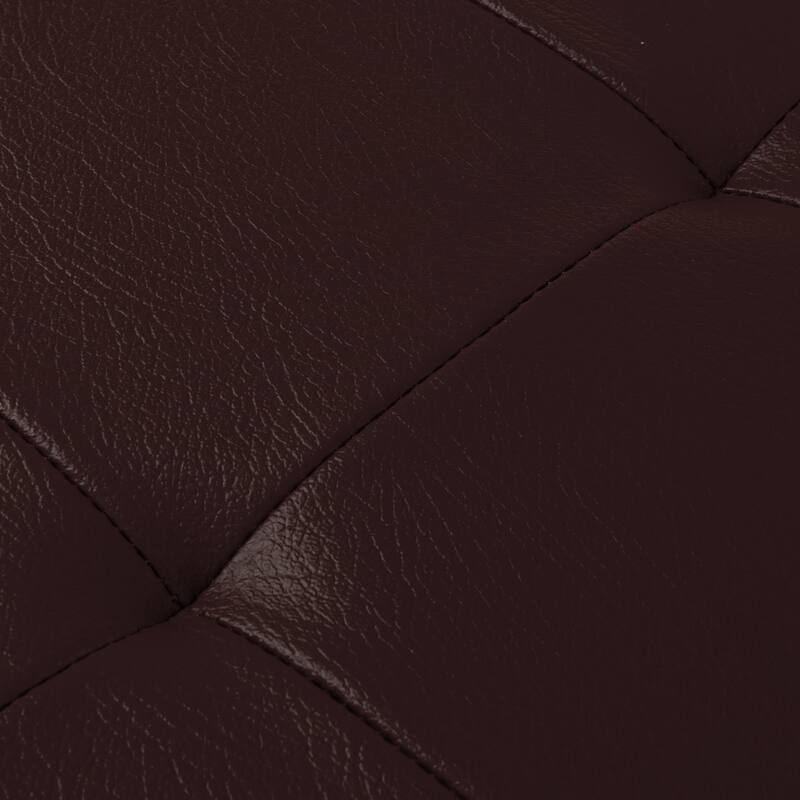 Lavish Home 30-Inch Foldable Storage Tufted Ottoman with Removable Lid