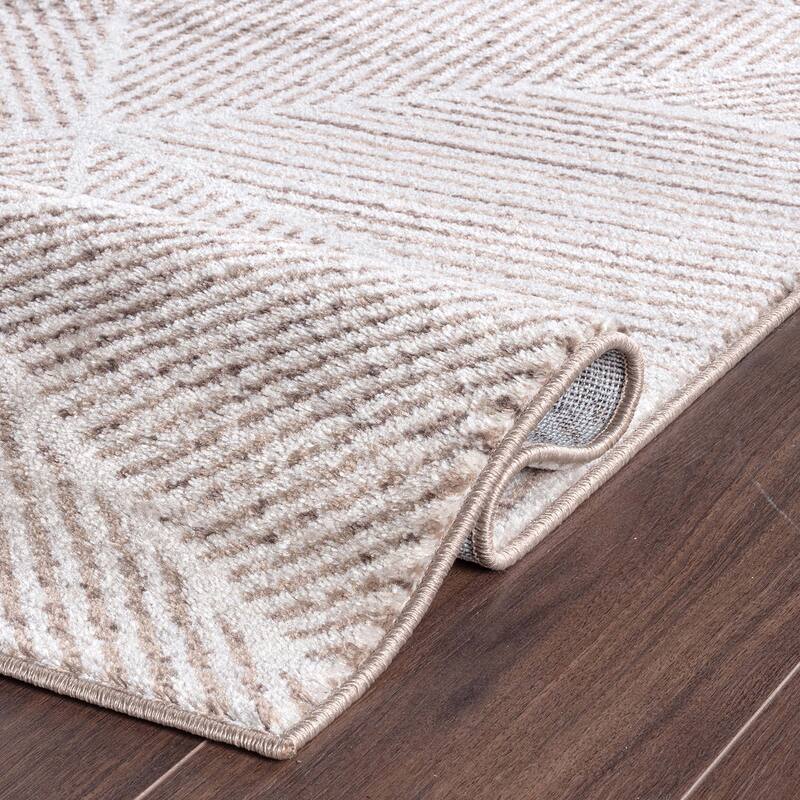 Contemporary Geometric Stripe Area Rug