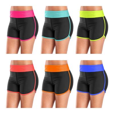 Womens Yoga Shorts 3Pack QuickDry Stretchy MoistureWicking Activewear