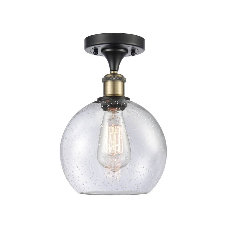 Innovations Lighting Ballston Athens - 1 Light 8" Semi-Flush Mount