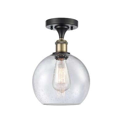 Innovations Lighting Ballston Athens - 1 Light 8" Semi-Flush Mount
