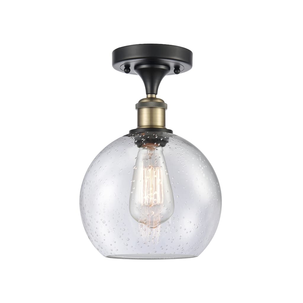 Innovations Lighting Ballston Athens - 1 Light 8" Semi-Flush Mount