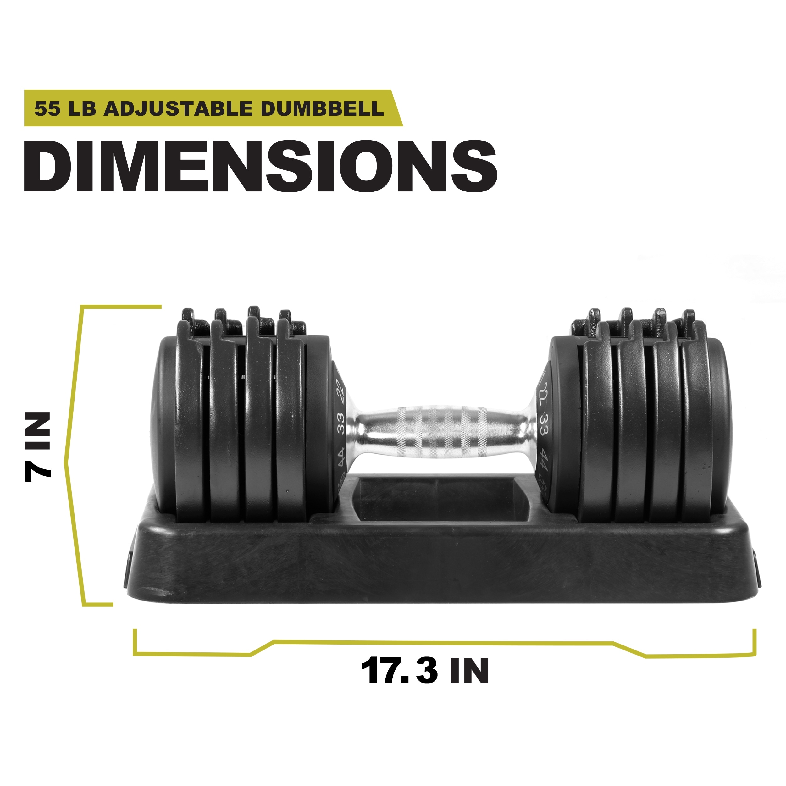 PRCTZ 11 55lb Adjustable Dumbbell Single 55 Bed Bath Beyond 32532883