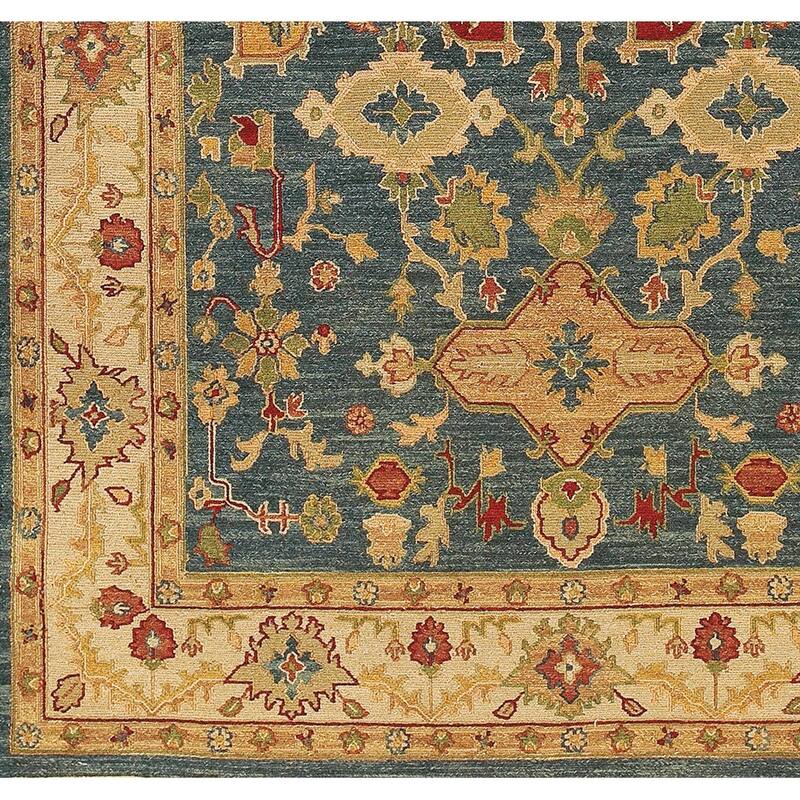 Hand-knotted Sangli New Zealand Wool Area Rug - 6' x 9' - 6' x 9'
