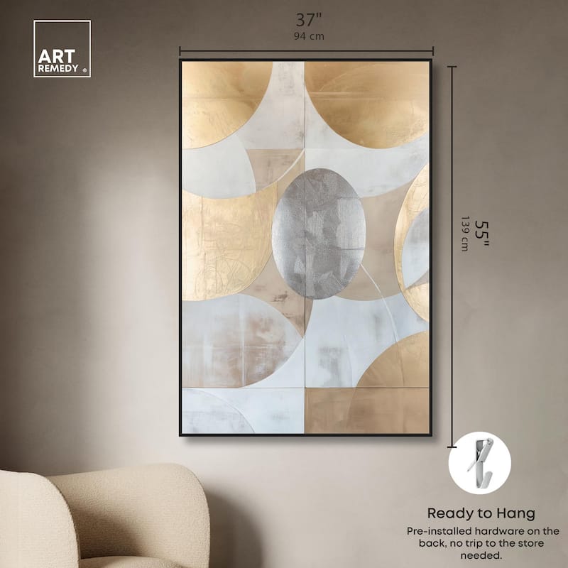 Golden Orb II Canvas by Art Remedy