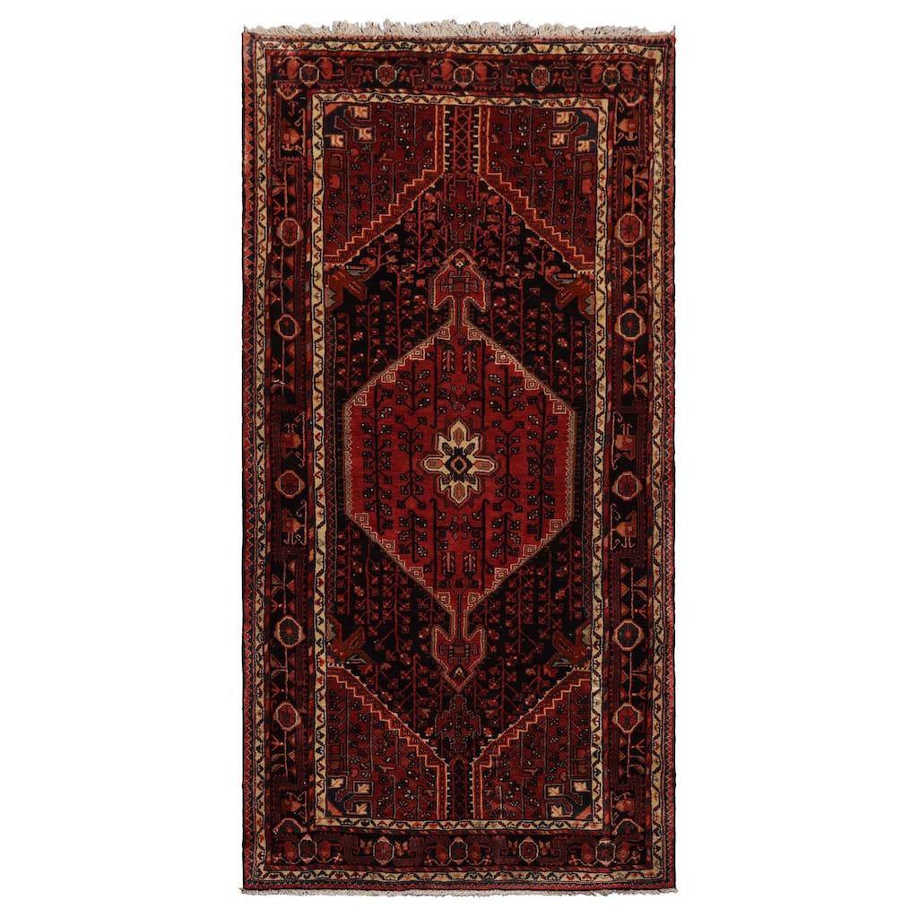 5x9'11'' Hand Knotted Wool Rust Malayer Traditional Plush Pile Rug - 5' x 9' 11''