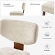 preview thumbnail 14 of 40, HULALA HOME Hipolito Mid Century Modern Ergonomic Dining Chair with Solid Wood Legs Set of 2