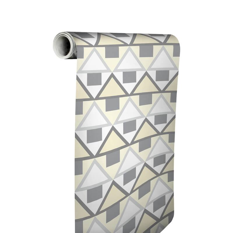 Aelfie Grey Madaket Geometric Peel & Stick Wallpaper