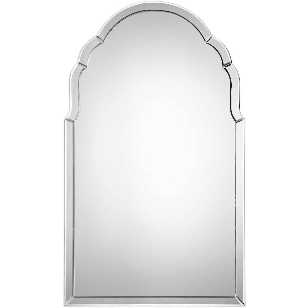 Uttermost Brayden 40" X 24" Arched Frameless Beveled Bathroom Wall