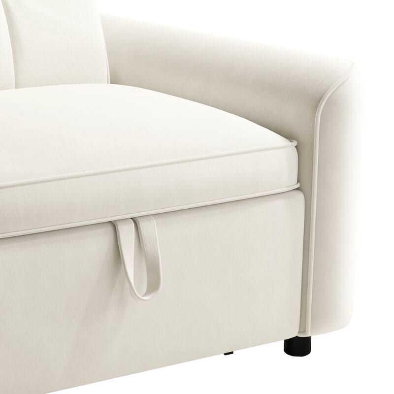 Moasis 3-in-1 Adjustable Sleeper Sofa Bed, Pull Out Chair Sofa for Living Room