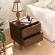 preview thumbnail 4 of 40, COSIEST Modern Brown Nightstand with Drawers