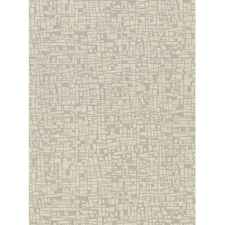 Warner Tiffany Taupe Abstract Geometric Wallpaper